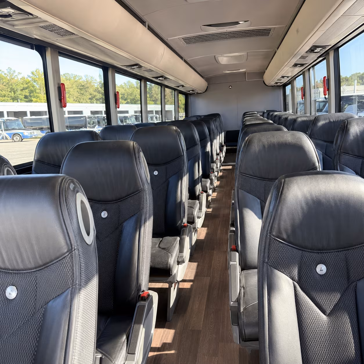knoxville charter bus services interior